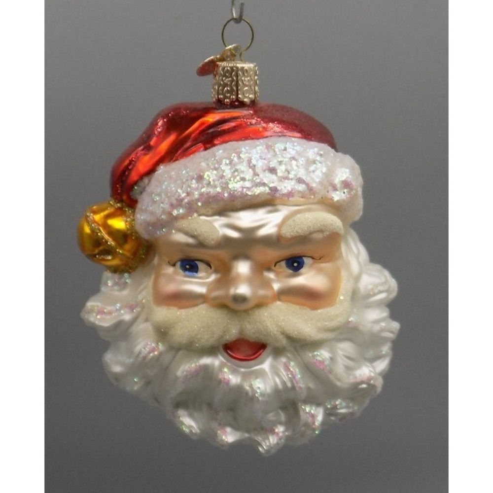 Old World Christmas Santa Ornament Glass OWC Jolly St. Nick